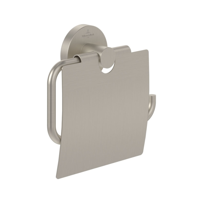 Cutout image of Villeroy & Boch Elements Tender Brushed Nickel Concealed Toilet Roll Holder